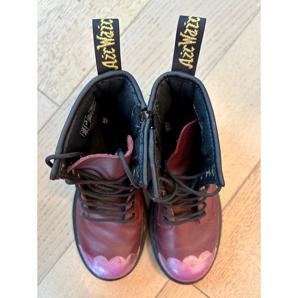 Dr. Martens | Youth 1460 J Cherry Red Boot | Unisex | Girls | Boys | Size 1 US - Picture 4 of 6